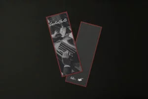 Mockup du marque page pour la collection spéciale des édition Folio pour Agatha Christie