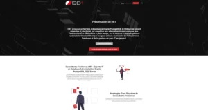 Site db1.fr après la refonte : page à propos.