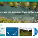 Page d'accueil du site Rivières Sauvages