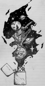 Dessin à l'encre de chine