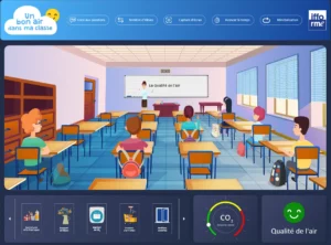 Module 1 d'IFFO-RME, glisser déposer dans une salle de classe pour évaluer la qualité de l'air