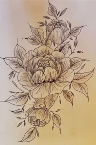 Dessin à l'encre de chine et crayon