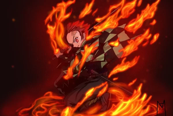 Dessin numérique : Personnage Tanjiro Kamadou de Demon Slayer